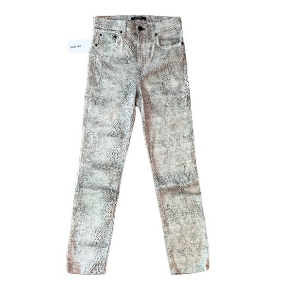 GRLFRND Reed High Rise Skinny Jeans Sz 25/26 NWT Animal Spotted Print USA - Picture 4 of 12